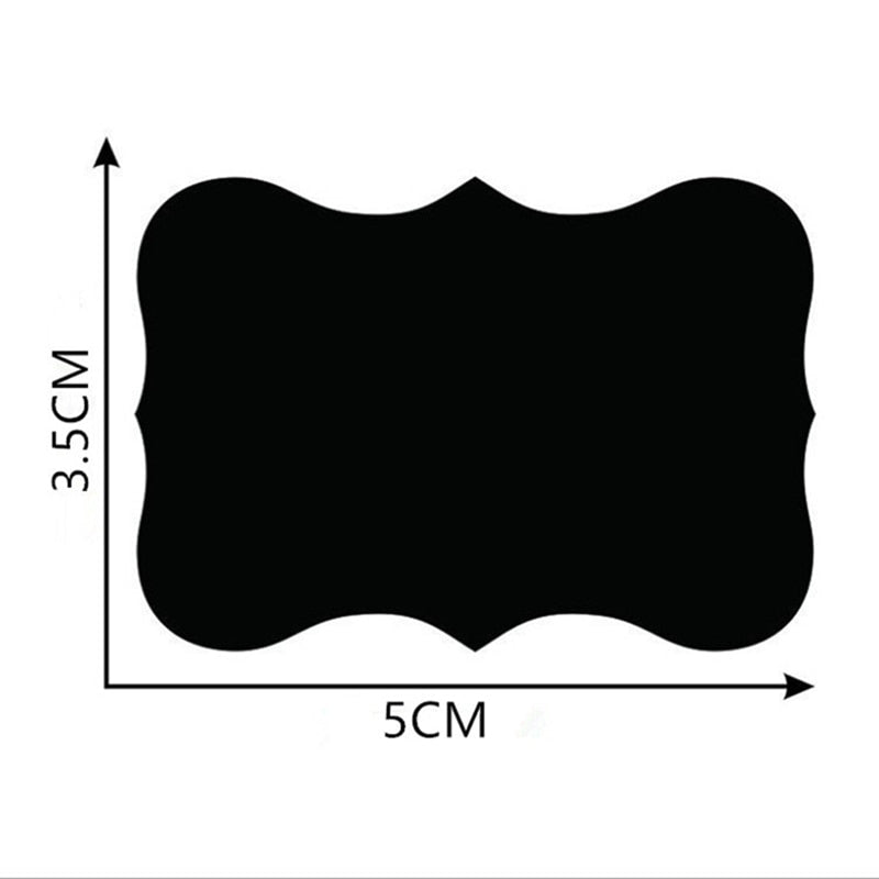 49Pcs Kitchen Blackboard Sticker Labels With Rewritable White Liquid Chalk